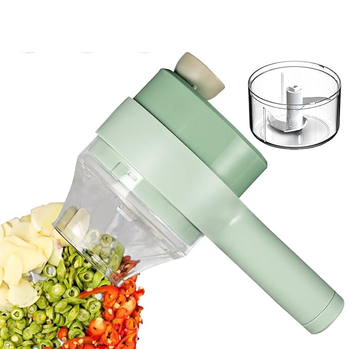 Duno™ 4 in 1 SmartMini Electric Chopper | Rechargeable Mini Food Processor (250ml)
