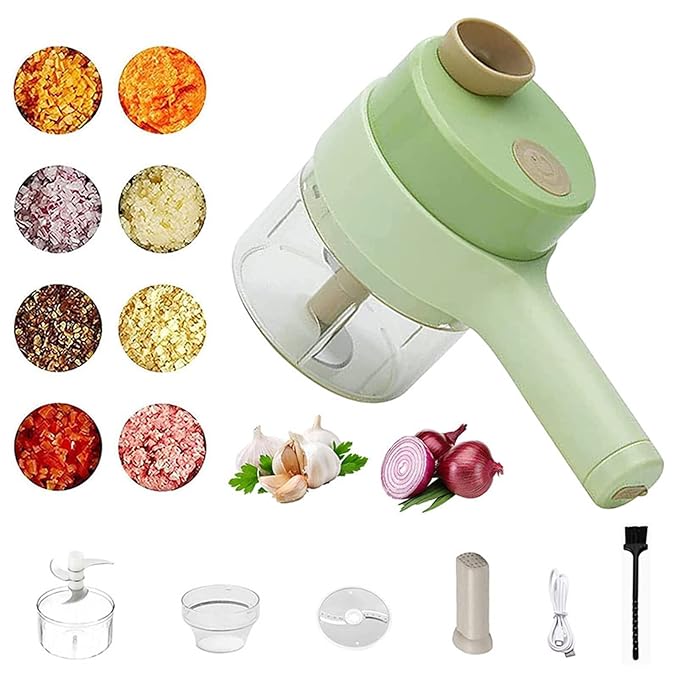 Duno™ 4 in 1 SmartMini Electric Chopper | Rechargeable Mini Food Processor (250ml)