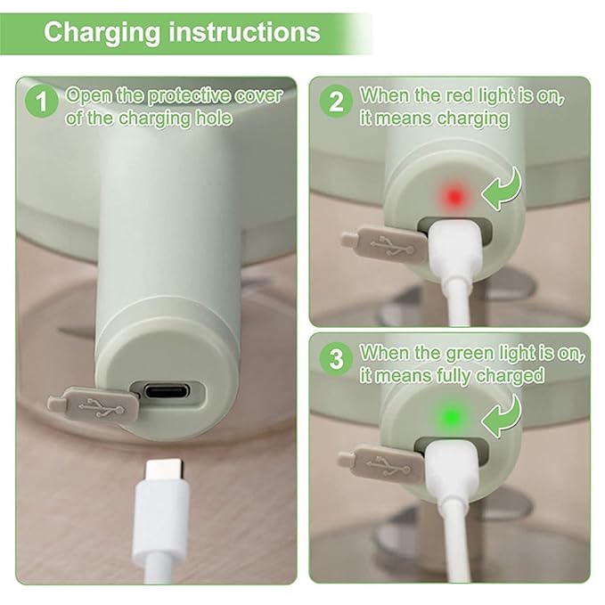 Duno™ 4 in 1 SmartMini Electric Chopper | Rechargeable Mini Food Processor (250ml)