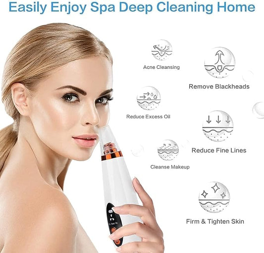 DUNO PoreSuction Pro™ – 6-in-1 Deep Clean Blackhead Remover