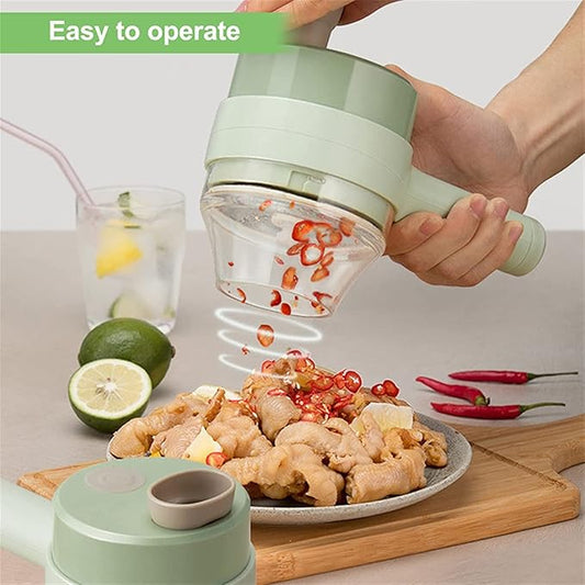 Duno™  4 in 1 SmartMini Electric  Chopper | Rechargeable Mini Food Processor (250ml)