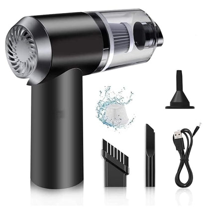 3 in 1 Duno Mini Car Vacuum Cleaner – Portable Handheld Car Vacuum for Quick & Deep Cleaning