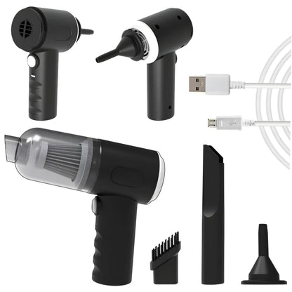 3 in 1 Duno Mini Car Vacuum Cleaner – Portable Handheld Car Vacuum for Quick & Deep Cleaning